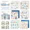 LemonCraft “Hydrangea” 8x8 Scrapbook Paper Pack for Cutting | 18 Double-Sided Sheets | Blue Floral Hydrangea Designs